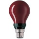 Lampe B22d 230V 15W ROUGE