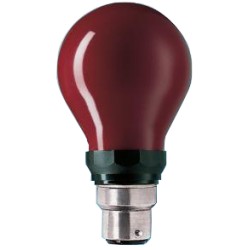 Lampe B22d 230V 15W ROUGE