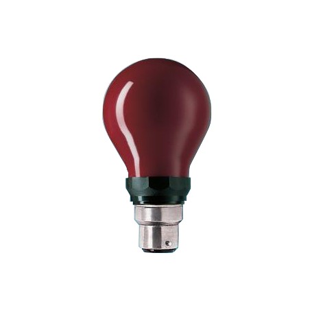 Lampe B22d 230V 15W ROUGE